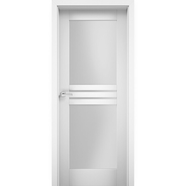 Vdomdoors French Interior Door, 42" x 96", White - MELA7222ID-WS-4296