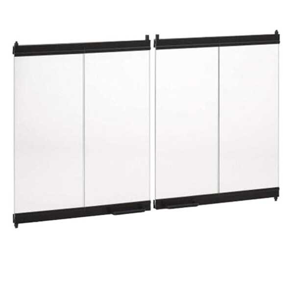 Superior 36 in. Outdoor Bi-Fold Glass Door - Black - BDO36