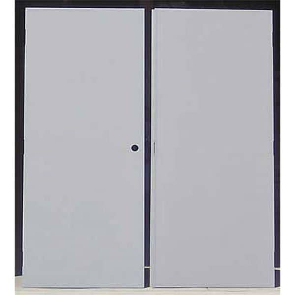 Ceco Security Double Doors, LHR, 84 in H, 96 in W, 1 3/4 in Thick, 18-gauge steel, Type: 2 - CHMDD 80 70-LHR-CYL-CU