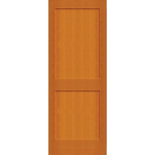 Codel Doors 26" x 80" Fir 2-Panel Interior Shaker Slab Door - 2268FIR8402