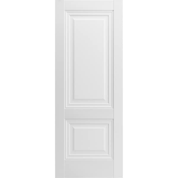 Sartodoors Solid French Double Doors 84 x 96in, Light Grey Oak W/ Frosted Glass, Closet Bedroom Sturdy Doors - SETE6933DD-OAK-8496