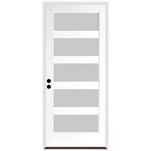 Trimlite Exterior Single Door, Right Hand/Inswing, 1.75 Thick, Fiberglass - 3080RHISPSF20F5LS491615B