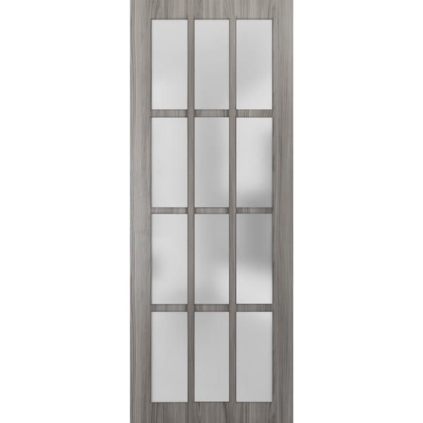 Sartodoors Slab Interior Door, 36" x 80", Gray - FELICIA3312S-GA-36