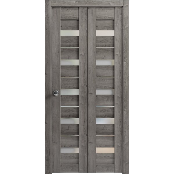 Sartodoors Solid French Door 24 x 80in, Matte Black Clear Glass, Single Regular Panel Frame Trims Handle - LUCIA2166ID-BLK-24