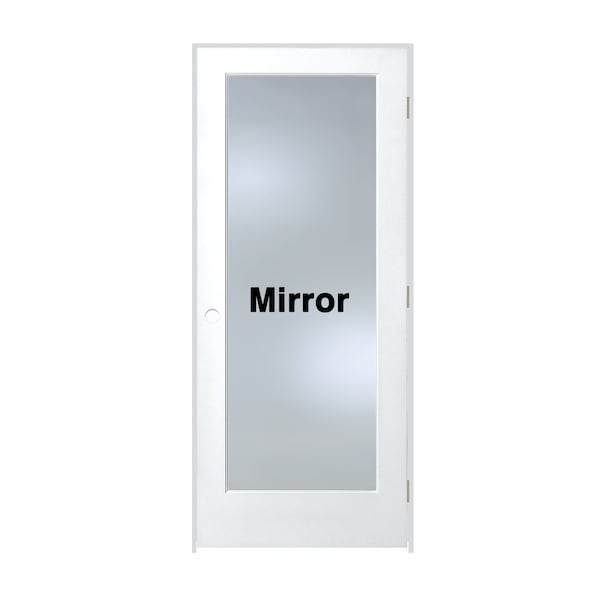 Trimlite Primed 1Lite Mirror TwoSides Tempered Glass Interior French 69/16" LH Prehung - 2668PRI1501MIRTLH156916