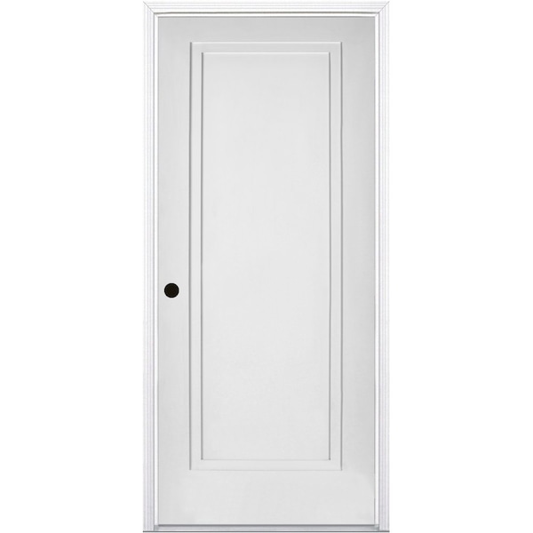 Trimlite Primed 1Panel 2Step Interior Shaker 20 Min Fire Rated 69/16" RH Prehung Door Matte Hinges - 3068134PRI849120MRH1DM6916