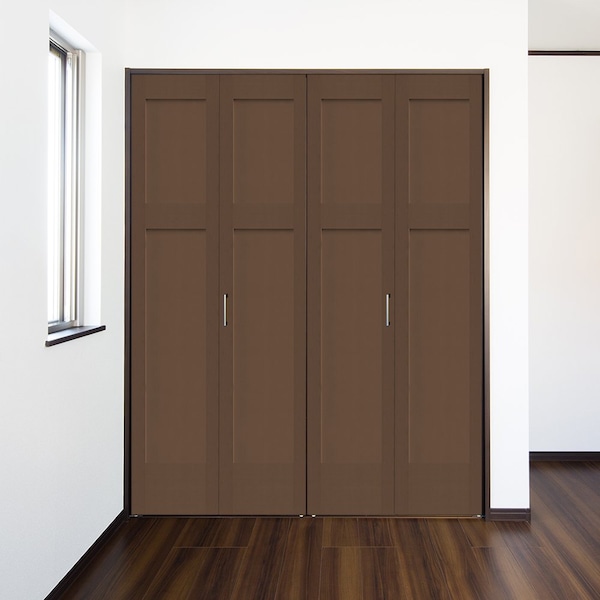 Codel Doors 36" x  80" Fir 3-Panel Mission Shaker Bifold Door and Hardware - 3068FIR8403BF