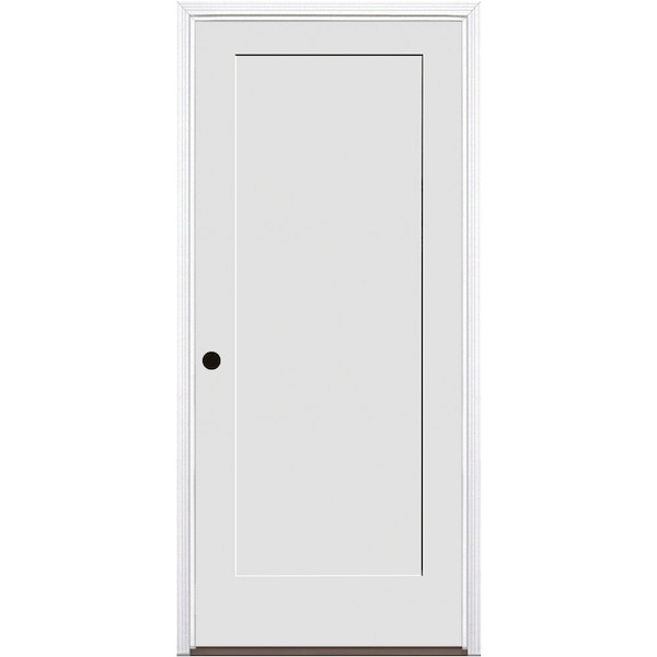 Codel Doors 32"x80"x1-3/4" Primed 1-Panel Interior Shaker 20min Fire Rated 6-9/16" RH Prehung Door - 2868134PRI840120MRH10BB6916