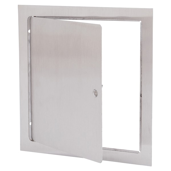 Elmdor Dry Wall Access Door, 8x8, Stainless Steel W/ Screwdriver Lock - DW8X8SS-SDL