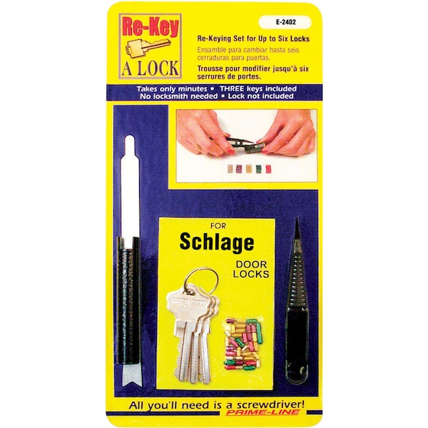 Prime-Line Prime-Line No. 5 Metal Re-Keying Kit 1 pk - E 2402