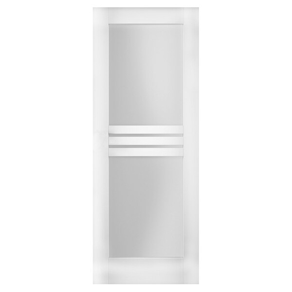 Vdomdoors Slab Interior Door, 36" x 96", White - MELA7222S-WS-3696