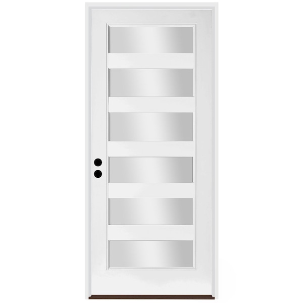 Trimlite Exterior Single Door, Right Hand/Inswing, 1.75 Thick, Fiberglass - 3080RHISPSF20F6LC491626DB