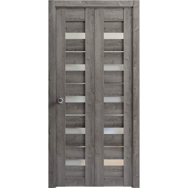 Sartodoors Solid French Door 28 x 80in, Matte Black Clear Glass, Single Regular Panel Frame Trims Handle - LUCIA2166ID-BLK-28