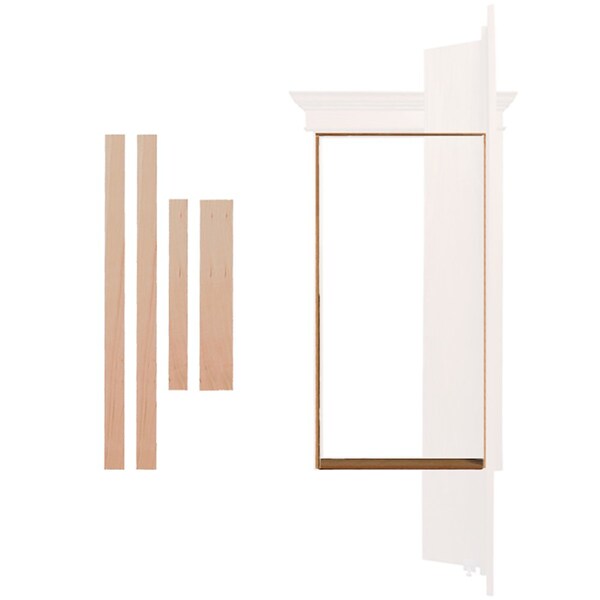 Invisidoor Maple Outswing Jamb Accessory for 32 in. or 36 in. Bookcase Door - ID.JAM36OS.MA