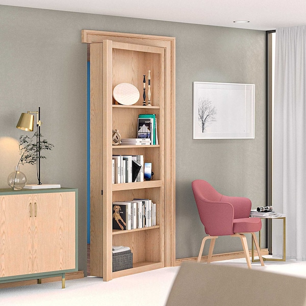 Invisidoor Maple Outswing Jamb Accessory for 32 in. or 36 in. Bookcase Door - ID.JAM36OS.MA