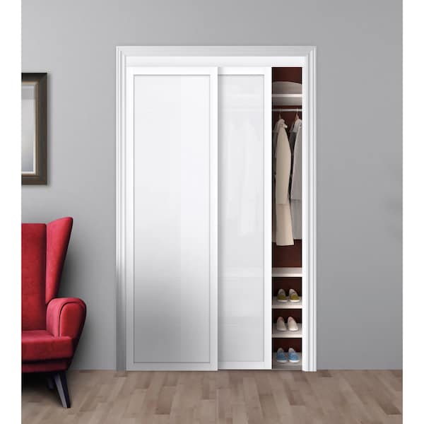 Renin Renin 48 in. x 80 1/2 in. Twilight 1-Lite  Bypass Door - EU3220PWFGE048080