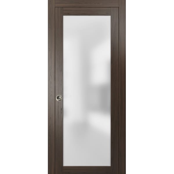 Sartodoors Lite Pocket 18x96 Planum 2102 Chocolate Ash Pocket Frame Trims Pulls Track SetSlide,  - PLANUM2102PD-CA-1896