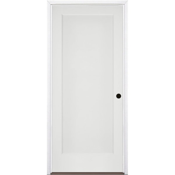Codel Doors 30"x80"x1-3/4" Primed 1-Panel Int Flat Panel w/Ovolo Bead 20min Fire Rated 7-1/4" LH Prehung Door - 2668134PRI802020MLH1DB714
