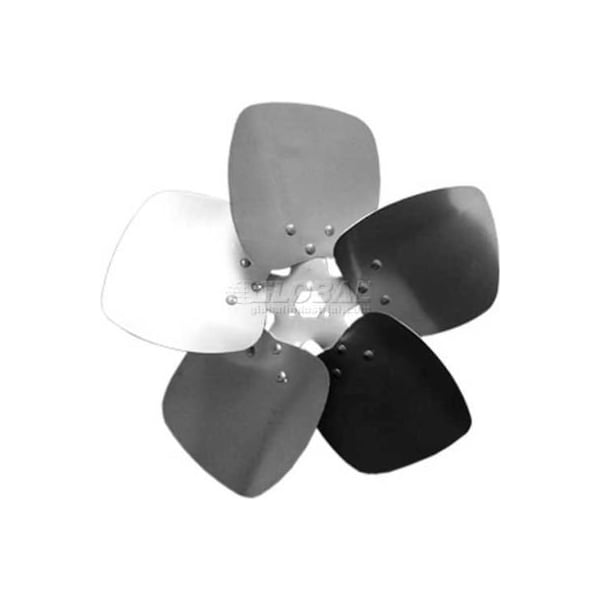 Lau Five Wing Condenser Fan Blade, Interchangeable Hub, Aluminum, CW, 14in Dia., 23 Pitch - 5C1423CW