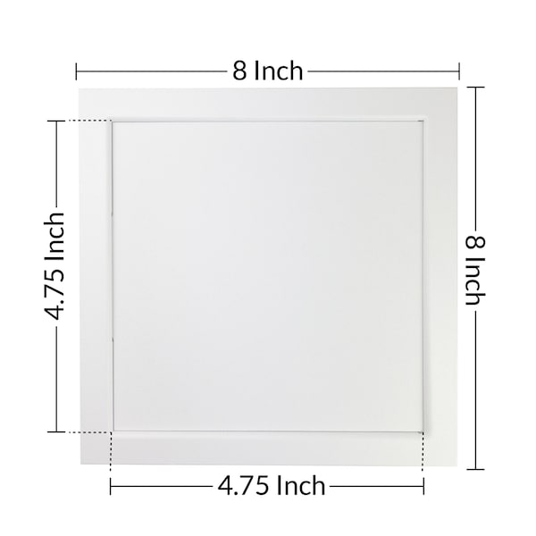 American Built Pro Access Panel  5 in x 5 in WhiteTwoPiece Plastic, 12PK - AP 55 P12
