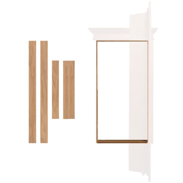 Invisidoor Red Oak Outswing Jamb Accessory for 32 in. or 36 in. Bookcase Door - ID.JAM36OS.RO