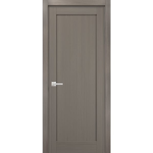 Sartodoors French Interior Door, 36" x 84", Gray - QUADRO4111ID-KS-3684