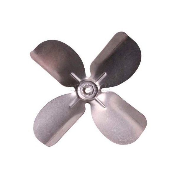 Pem Motors Small Fixed Hub Fan Blade, 6-1/2" Dia., 27¬∞ Pitch, CW, 1/4" Bore, 13/16" Blade Depth, 4 Blade - 6.527CWA