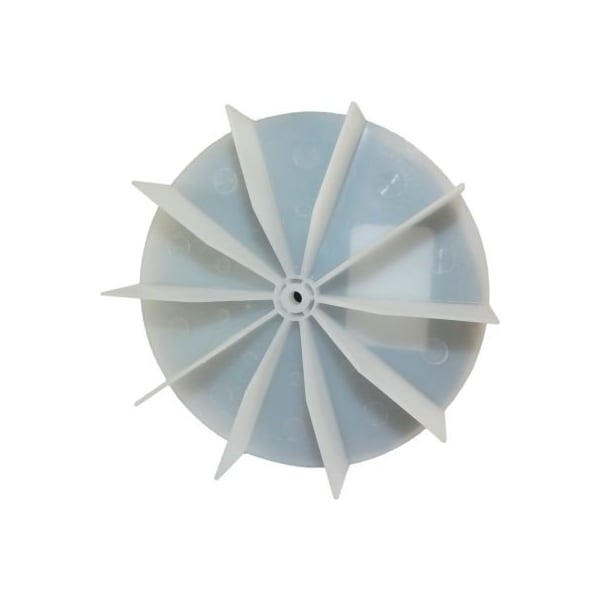 Pem Motors Small Plastic Push-On Fan Blade, 4-5/8" Dia., CCW or CW, 7/32" Bore, 1" Blade Depth, Wheel Blade - 8660-4032