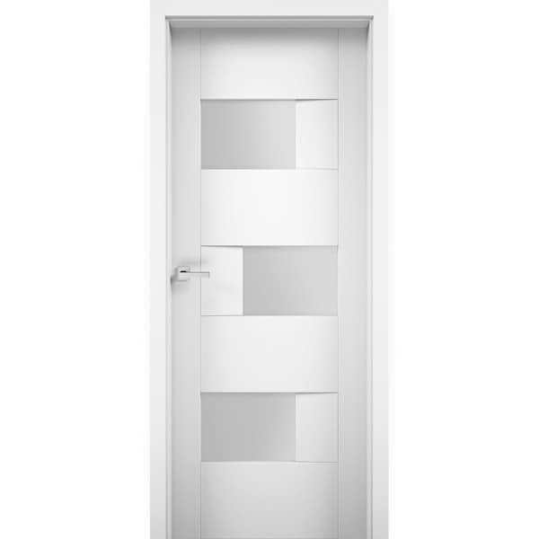 Vdomdoors French Interior Door, 18" x 96", Chocolate - SETE6933ID-WS-36
