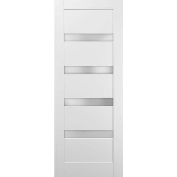 Sartodoors Slab Interior Door, 42" x 84", White - QUADRO4113S-WS-4284