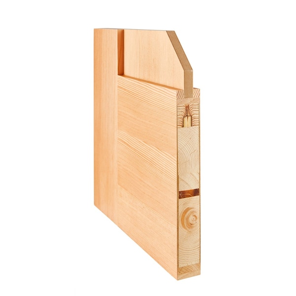 Codel Doors 30" x 80" Fir 1-Panel Shaker Bifold Door and Hardware - 2668FIR8401BF