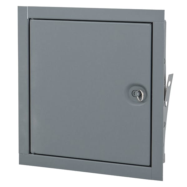 Elmdor Fire Rated Access Door, 18x18, Prime Coat W/ Recessed Turn Latch - FR18X18PC-RTL