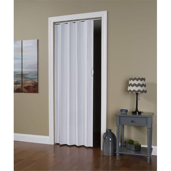Perfectpatio 36 x 96 in. Via White Vinyl Folding Door - PE3034564