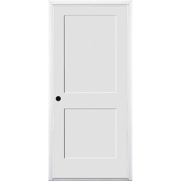 Trimlite 32"x80"x13/4" Primed 2Panel Interior Shaker 20 Min Fire Rated 71/4" RH Prehung Door Matte Hinges - 2868134PRI840220MRH1DM714