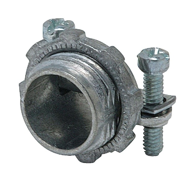 Halex 3/8 pulg. Conector de caja para cable de calibre 10/3 de abrazadera de zinc fundido a presión, paquete de 100 - 05103B