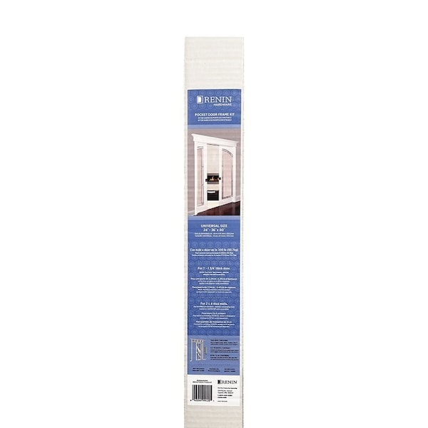 Renin Pocket Door Frame Kit, 36 in W, 80 in H, Commercial Grade - PD3068MKDBB