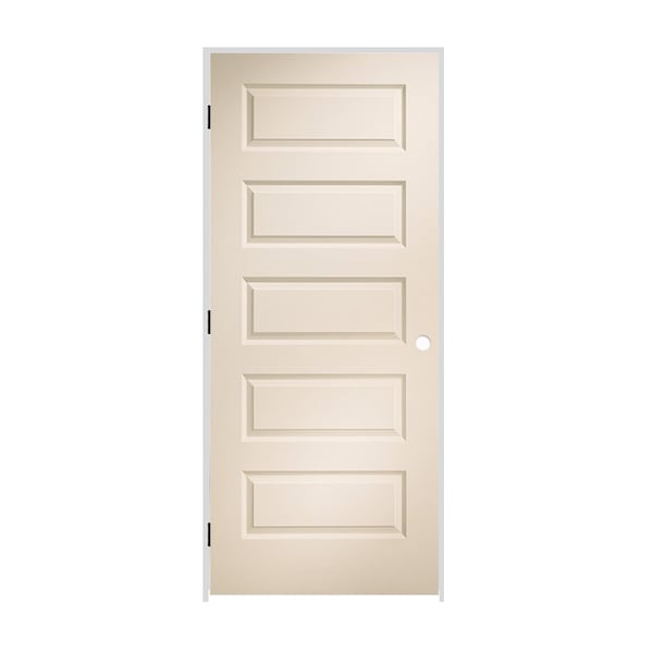 Trimlite Molded Door 36" x 80", Primed White, Fiberboard - 3068MHCROCRH10B714