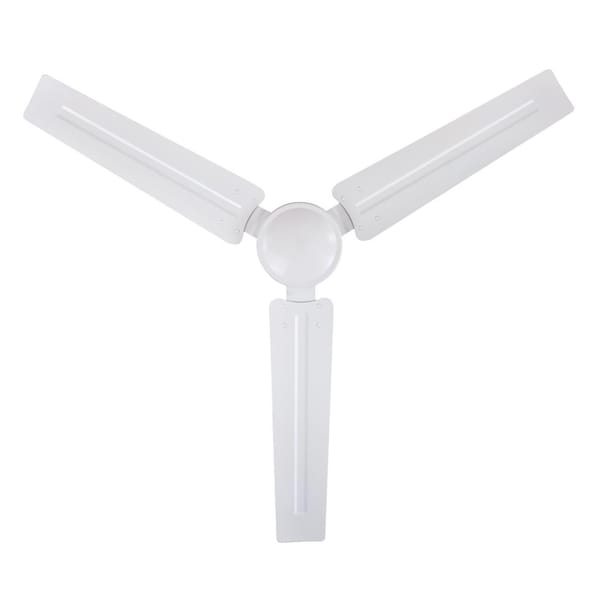 Westinghouse Jax Industrial-Style 56" 3-Blade White Indoor Ceiling Fan - 7812700