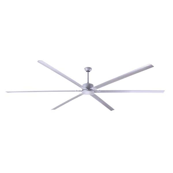 Canarm Industrial Fan, 10 ft Blade Dia, 6 Blades, 5 Speeds, 120V AC, Powder Coated - CP120PG