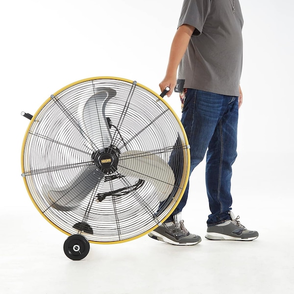 Elexnux Industrial Fan, 33 in Blade Dia, 3 Speeds Speeds, 120, 33.5 in W - IR-FAN7801