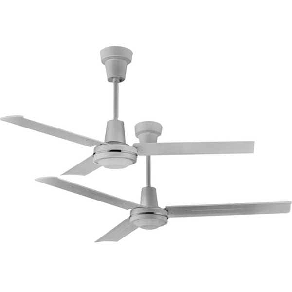 Qmark Commercial Ceiling Fan, 3 ft Blade Dia, 3 Blades, Variable Speeds, 120V AC, White - 36201C