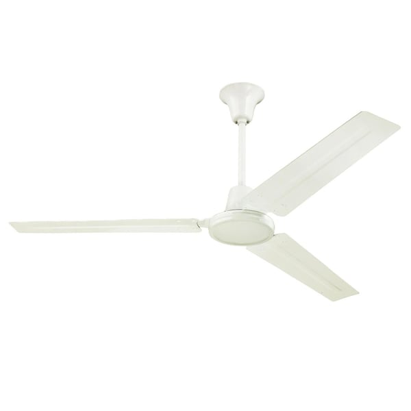 Westinghouse Jax Industrial-Style 56" 3-Blade Wht Indoor Ceiling Fan, Wall Control - 7840900