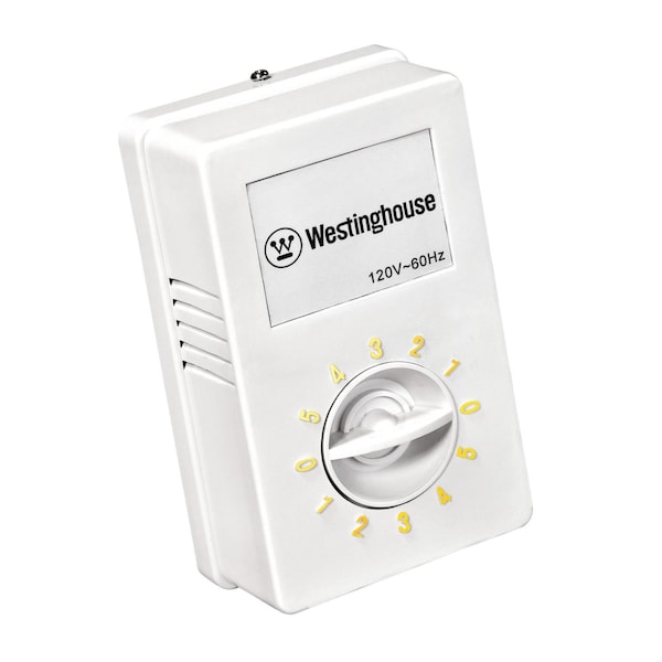 Westinghouse Jax Industrial-Style 56" 3-Blade Wht Indoor Ceiling Fan, Wall Control - 7840900