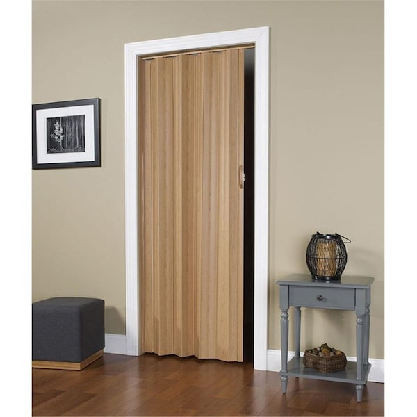 Spectrum 48 x 96 in. Via Oak Vinyl Folding Door - VIA4896KEC