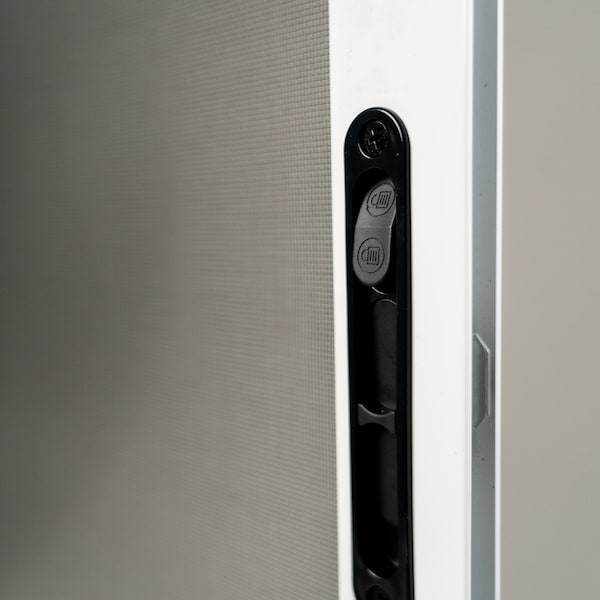 Ritescreen 76-1/2in W x 47-7/16in H Sliding Screen Door, KD.144EXT, Petscreen Mesh, White; White - KD.144EXT-C01-MSPT-H76 0.5 - W47 0.4375-RH