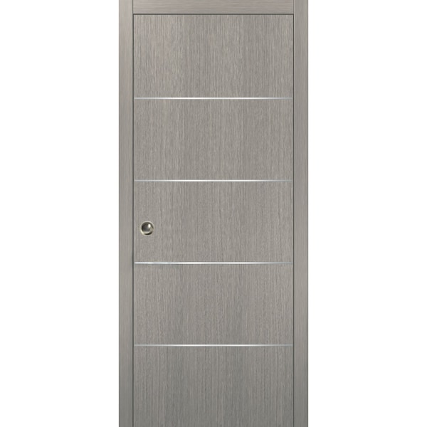 Sartodoors Double French Interior Door, 60" x 84", White - PLANUM20PD-SD-24