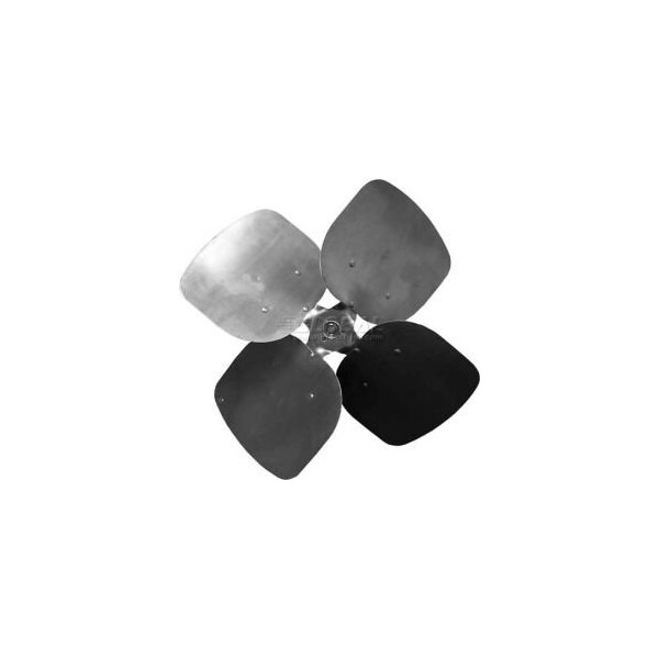 Pem Motors Four Wing Condenser Fan Blade, Fixed Hub, Aluminum Blade, 14" Dia., 33 Degree Pitch, CW - 4CR1433-4