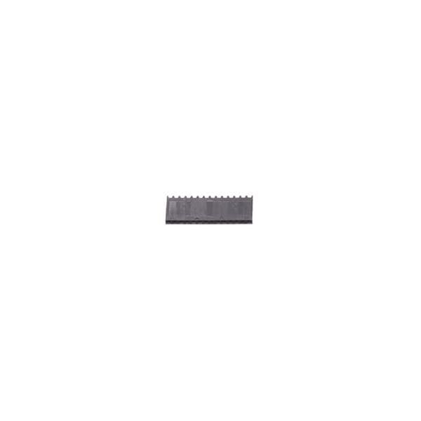 Conector de placa FCI, 14 contactos, 1 fila, hembra, paso de 0.1 pulgadas, bloqueable, aislante negro - 67000-014LF