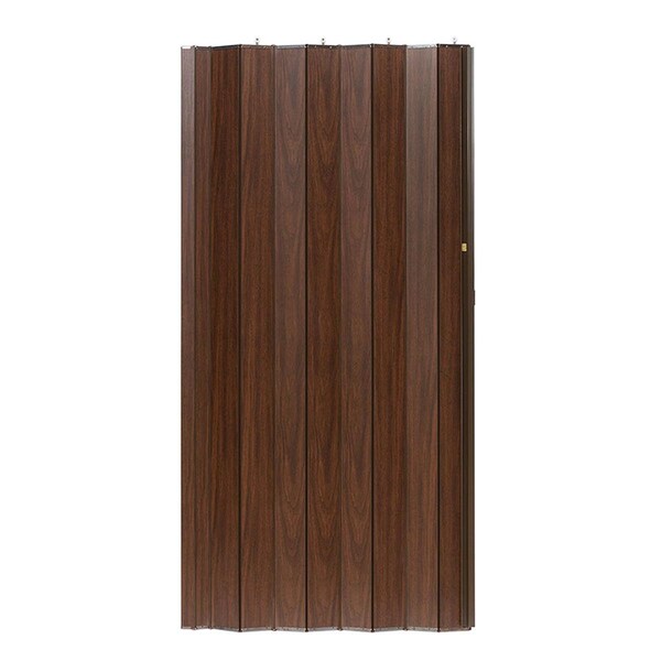Perfectpatio 36 x 96 in. Woodshire Accordion Style with Panels, Walnut - PE3042530