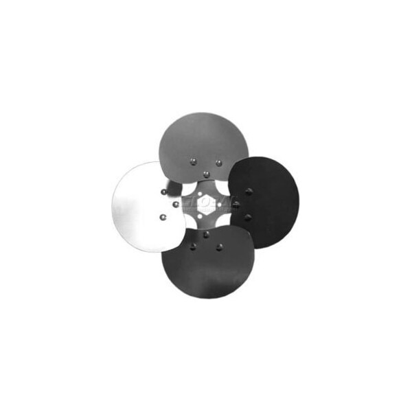 Lau Four Wing Free Air Fan Blade, Interchangeable Hub, Aluminum Blade, CCW, 18" Dia., 27 Degree Pitch - 4F1827CCW